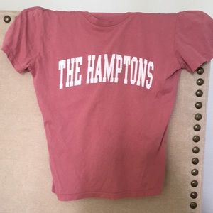 pink brandy melville “The hampton’s” tee